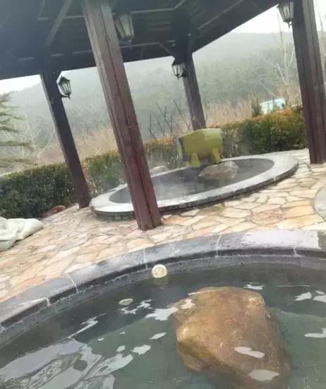 一起泡温泉的奢侈的享受,夏日一起泡温泉