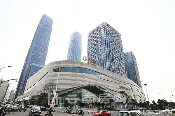 云南昆明第一高楼图片,昆明市万达双塔高楼排名