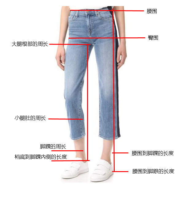 女装牛仔裤无弹款码数建议 (女装牛仔裤的型号)
