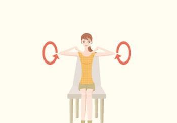 办公室坐在凳子上的减肥动作,办公室减肥操椅子