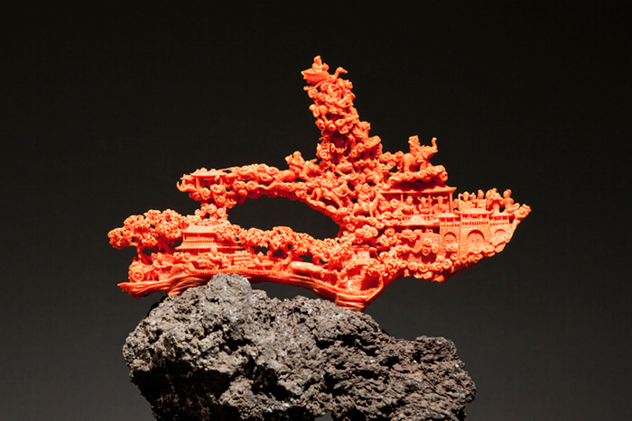 台湾博物馆红珊瑚是真的吗,红珊瑚馆藏品欣赏