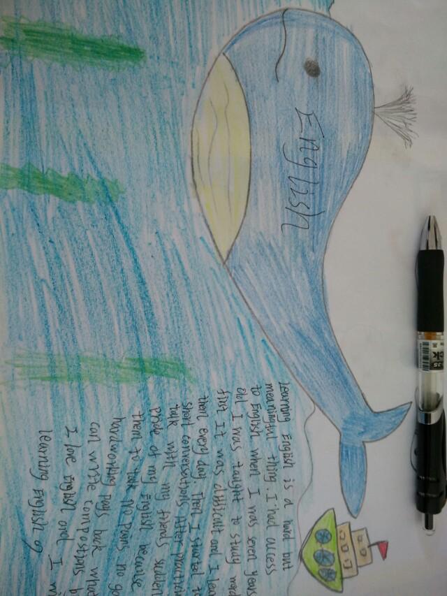 使出洪荒之力画手抄报,英语自画像为主题手抄报