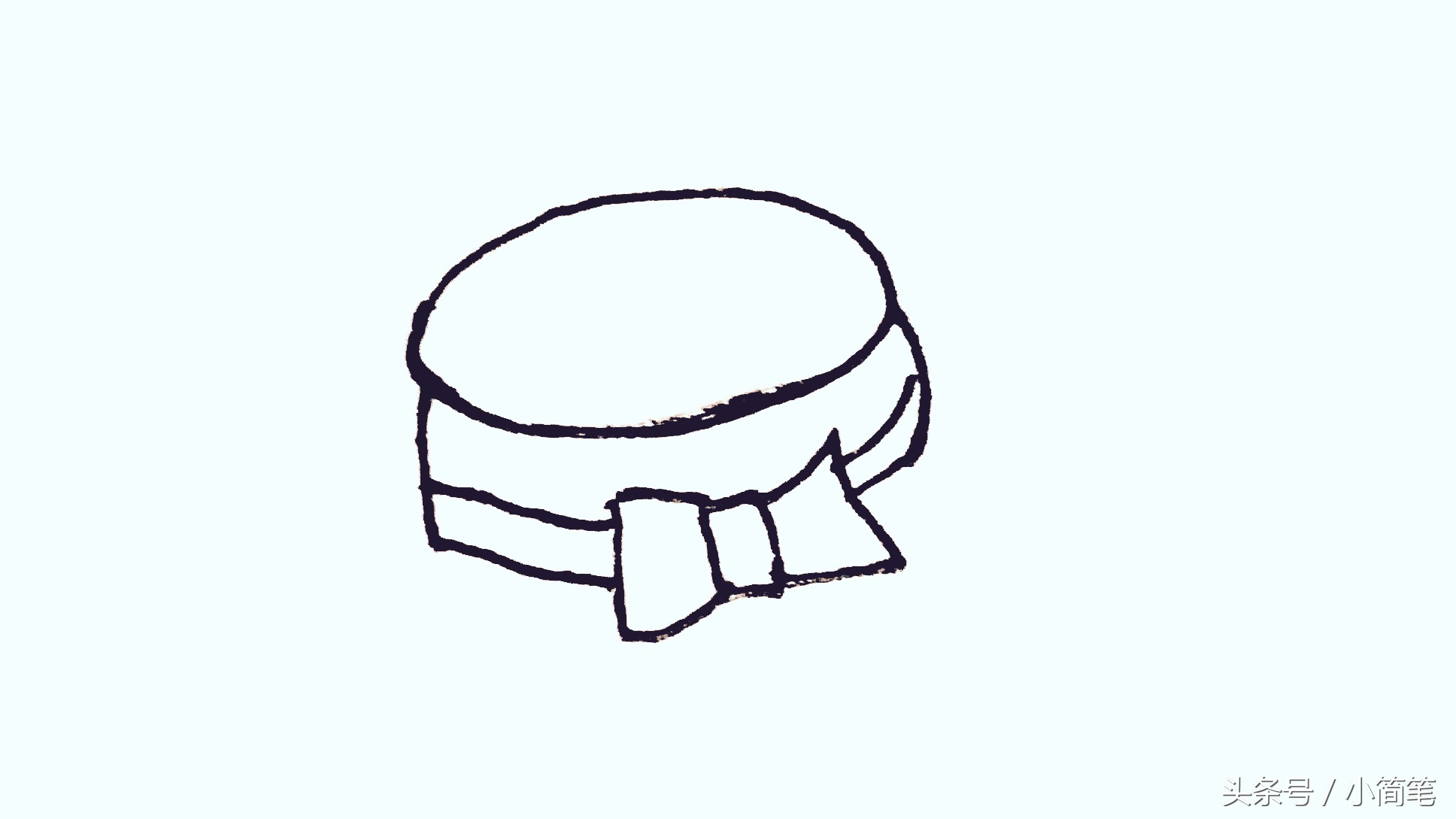 警察帽子简笔画画法,幼儿园冬季帽子简笔画简单又好看