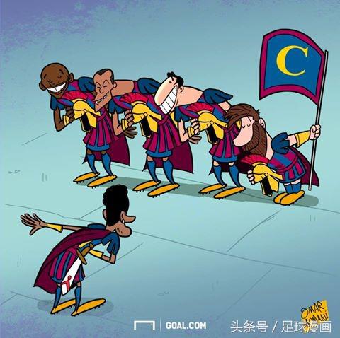 内马尔金球奖漫画,漫画足球内马尔和c罗