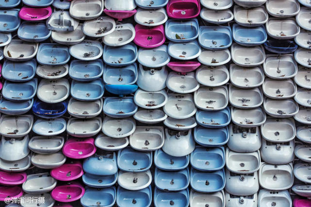 佛山石湾公园马桶瀑布,全球最大的人工马桶瀑布