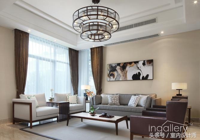 极简现代带花院别墅设计,经典中式湖景别墅