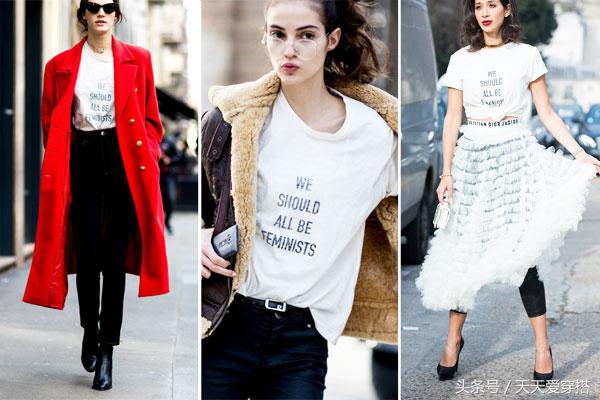 长袖slogantee,怎么穿slogant恤最时髦
