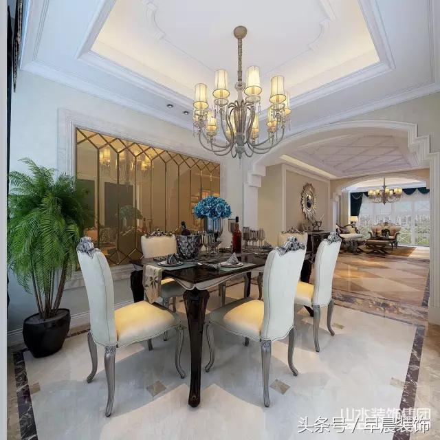 650平米绿城玫瑰园装修效果图,山水装饰集团高端设计