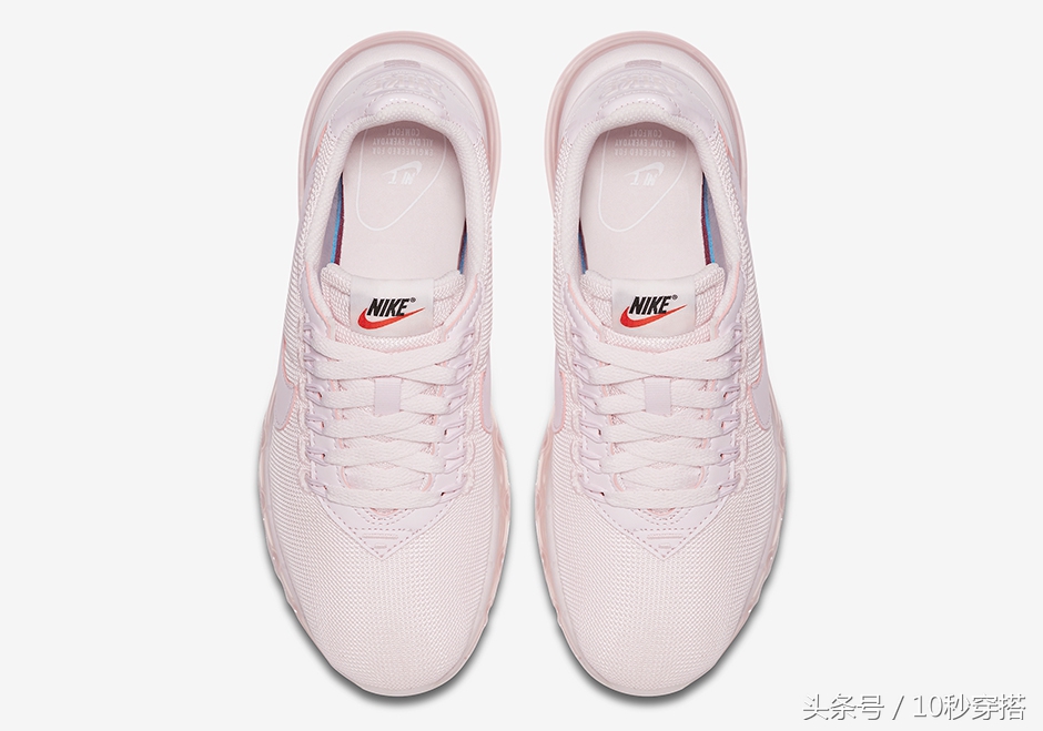 少女心开始爆发,樱花粉气垫球鞋