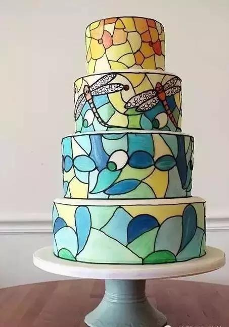 国外大型翻糖蛋糕图片,粉色婚礼翻糖蛋糕图片大全