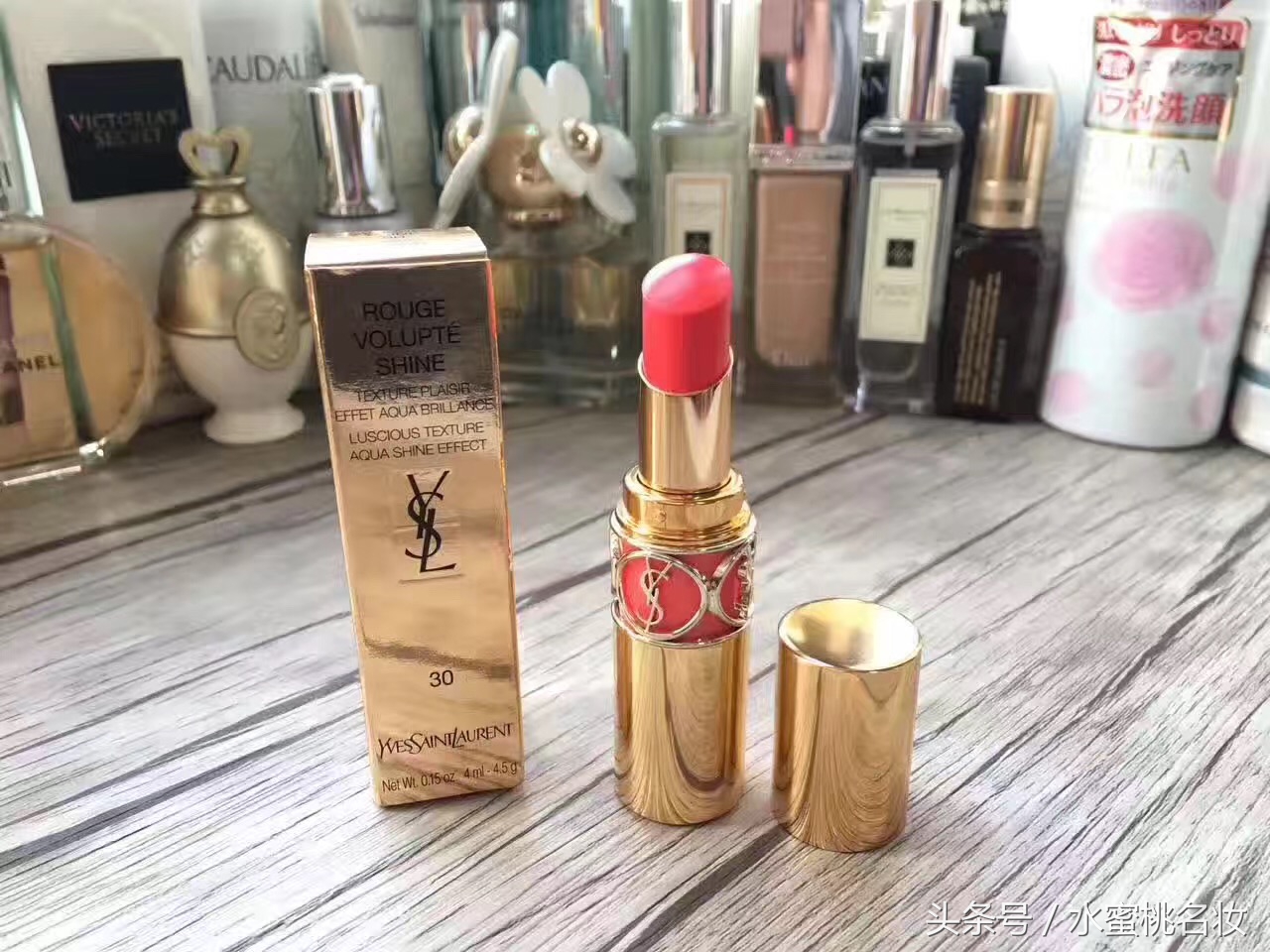 ysl圣罗兰莹亮纯魅唇膏圆管口红83,圣罗兰ysl圆管