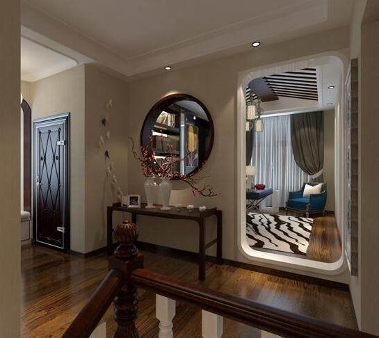 上海正荣国领别墅,正荣国领大平层青涩风格装修