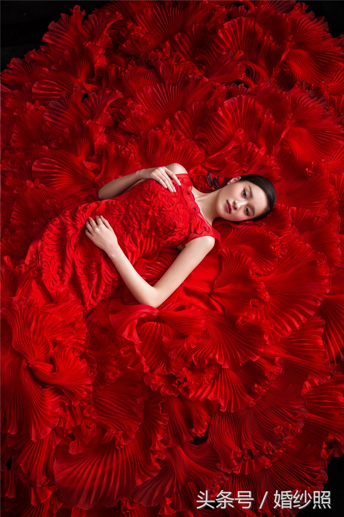 东方韵味婚纱照紫旗袍,婚纱照安漫风