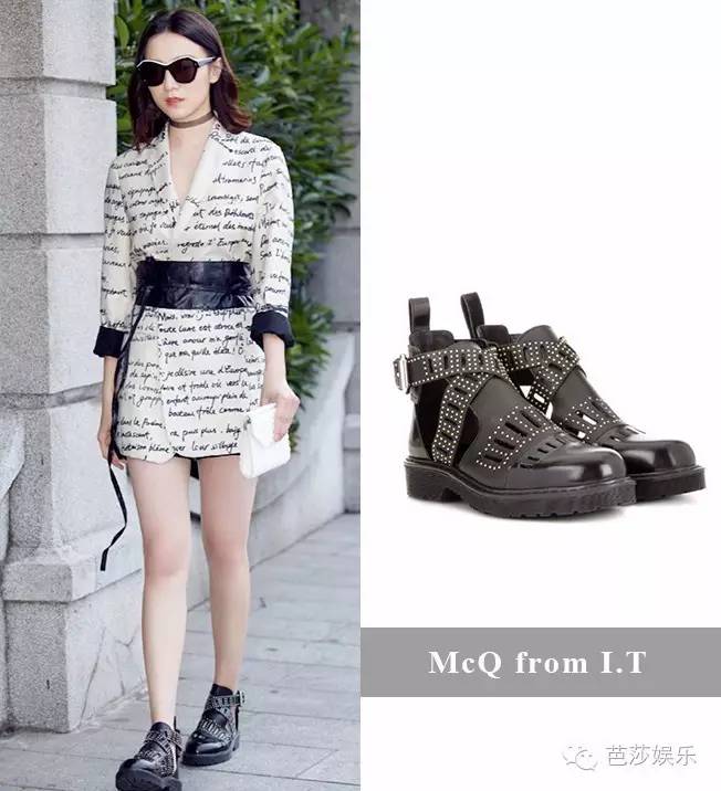 唐嫣休闲短靴搭配,唐嫣长靴子穿搭