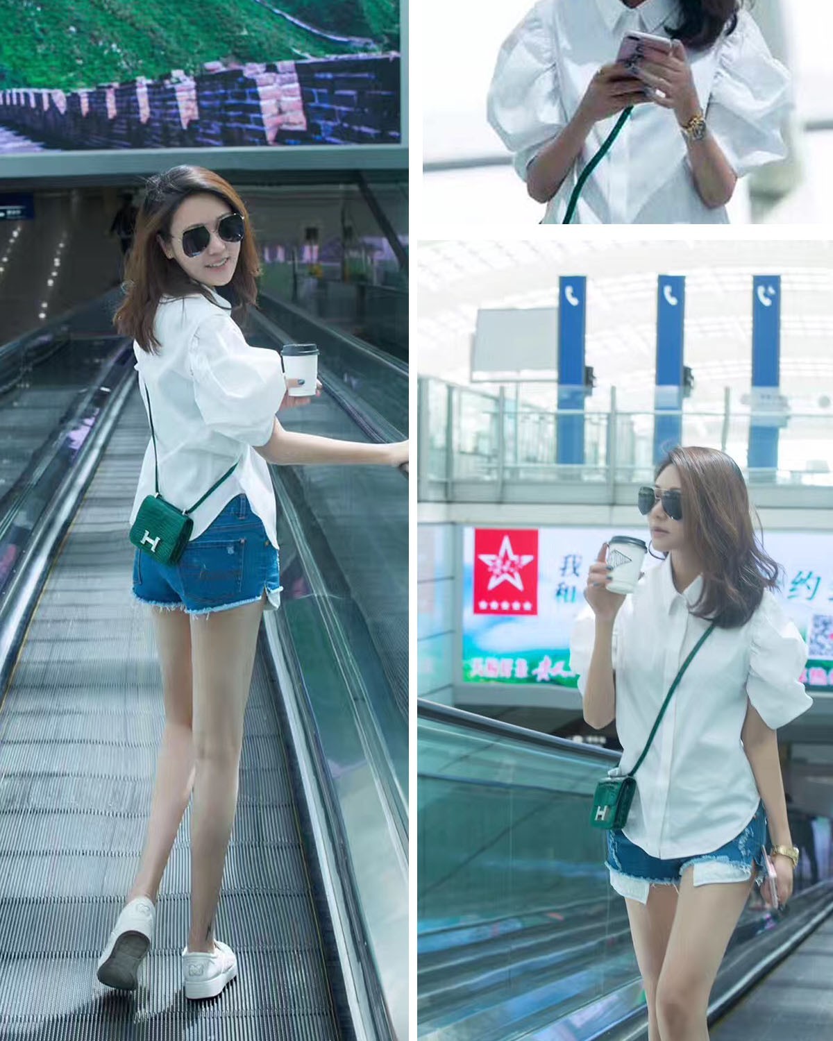 杨幂的机场秀终于更新了,杨幂又秀新穿搭