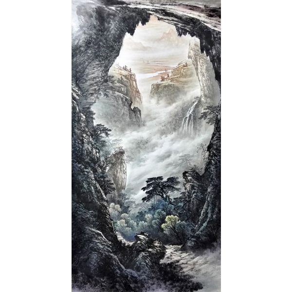 最新曾刚彩墨山水画技法,曾刚彩墨山水技法教学宝典