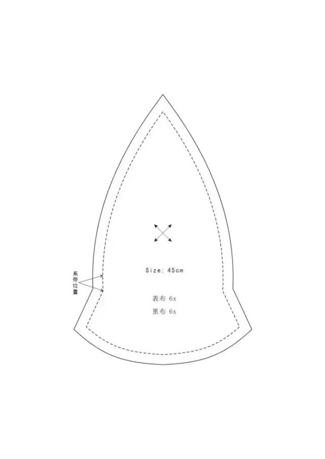 韩国新款遮阳帽打版纸样,六片式遮阳帽制作教程