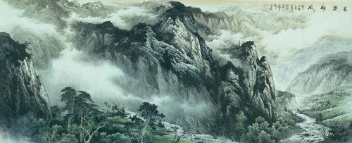 最新曾刚彩墨山水画技法,曾刚彩墨山水技法教学宝典