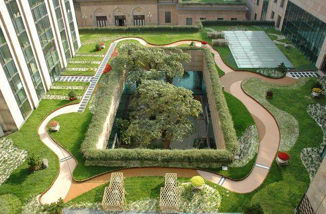 楼顶上的花园设计,楼顶花园设计案例欣赏