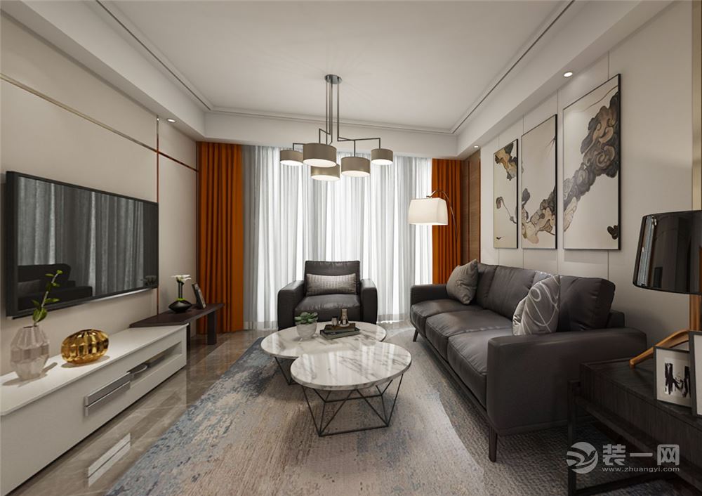 宁波3室2厅装修现代简约,宁波简约小户型空间设计风格