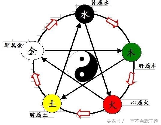 阴阳五行食物的相生相克,相克的食物与中医五行对应表