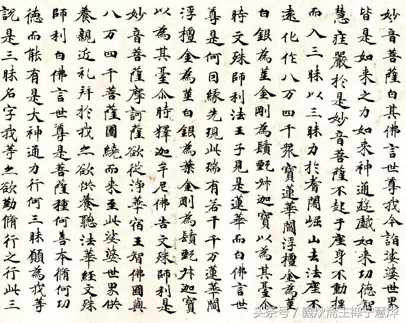 佛经经典经文楷书,佛教经文书法