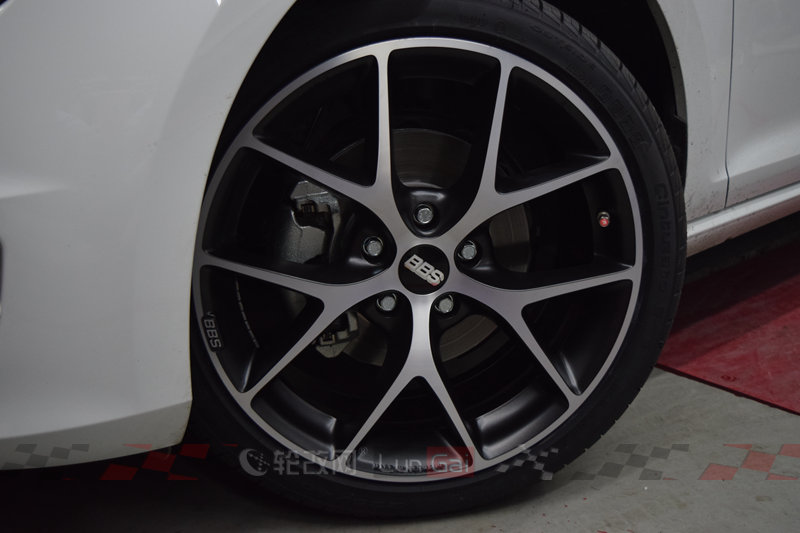 高尔夫7.5r-line17寸轮毂改装案例,高尔夫改装19寸bbs轮毂