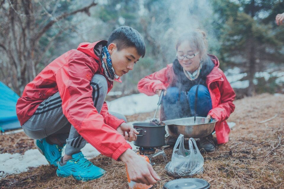 成体背包客带起包子重回甲尔猛措