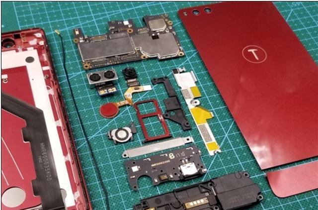 锤子坚果pro拆解图,锤子坚果pro手机拆解