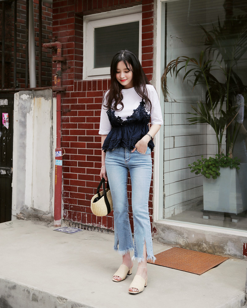 矮个子女生短上衣穿衣搭配轻松穿出显高完美比例