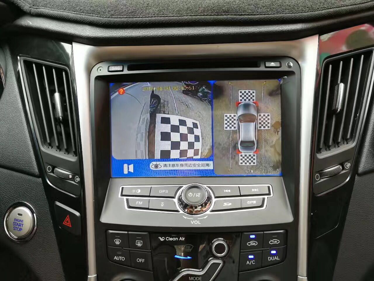 抚州原声源汽车音响索八升级伊莱奇安360全景路特仕DVD导航