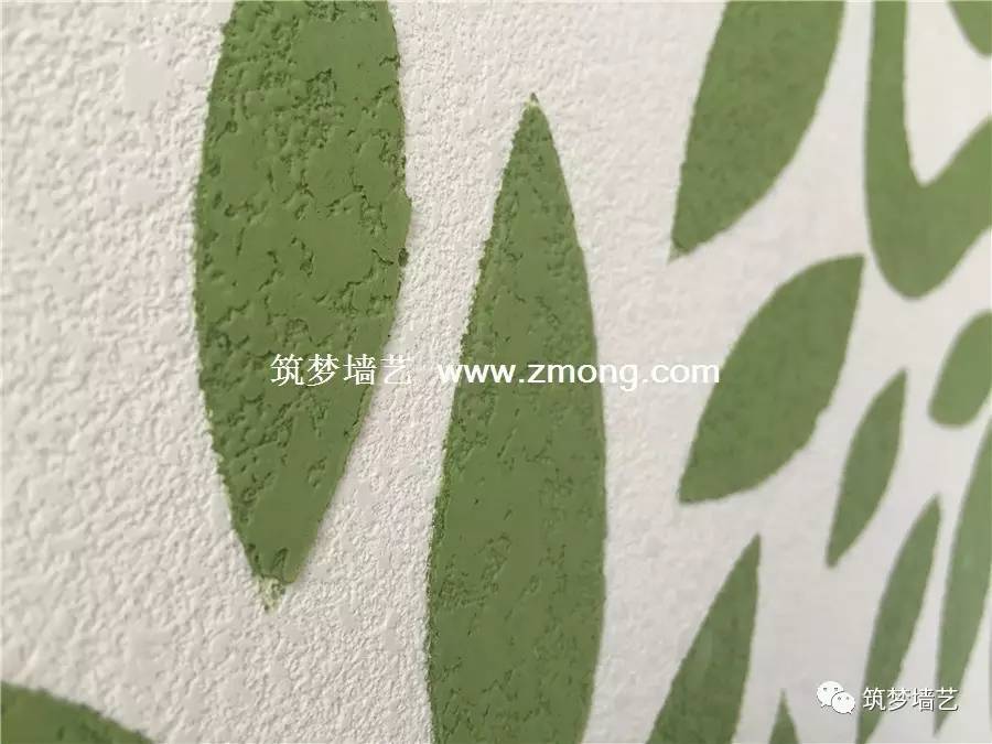 硅藻泥图案施工全过程,硅藻泥点彩工艺效果图