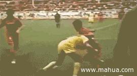 几个镜头解释了中国足球队的技术,足球gif集锦