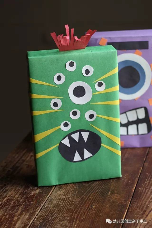 废物箱子利用手工幼儿园,盒子废物利用幼儿园做手工