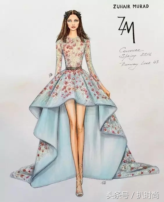 礼服好高级感,怎么画礼服设计手稿图