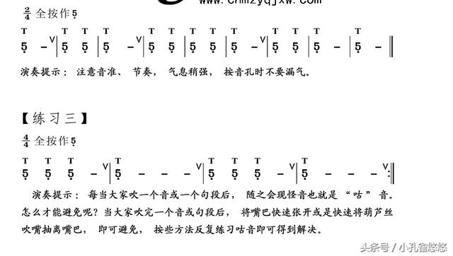 葫芦丝低音1234567,葫芦丝1234567中音练习
