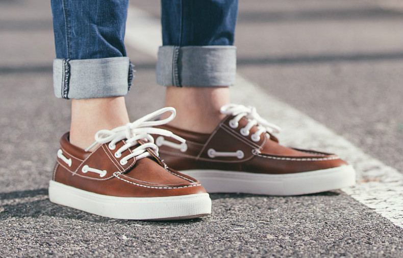摩登帆船鞋搭配,时尚帆船鞋