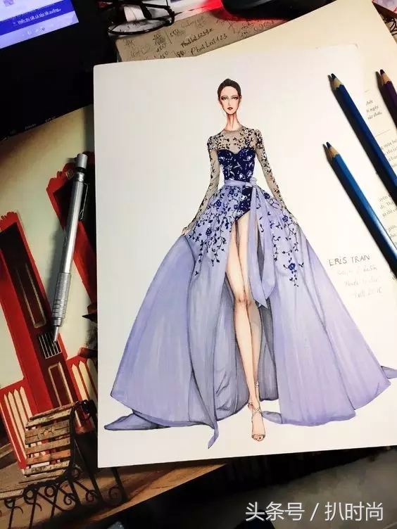 礼服好高级感,怎么画礼服设计手稿图