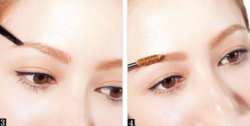流星眉的化妆方法,流星眉妆容