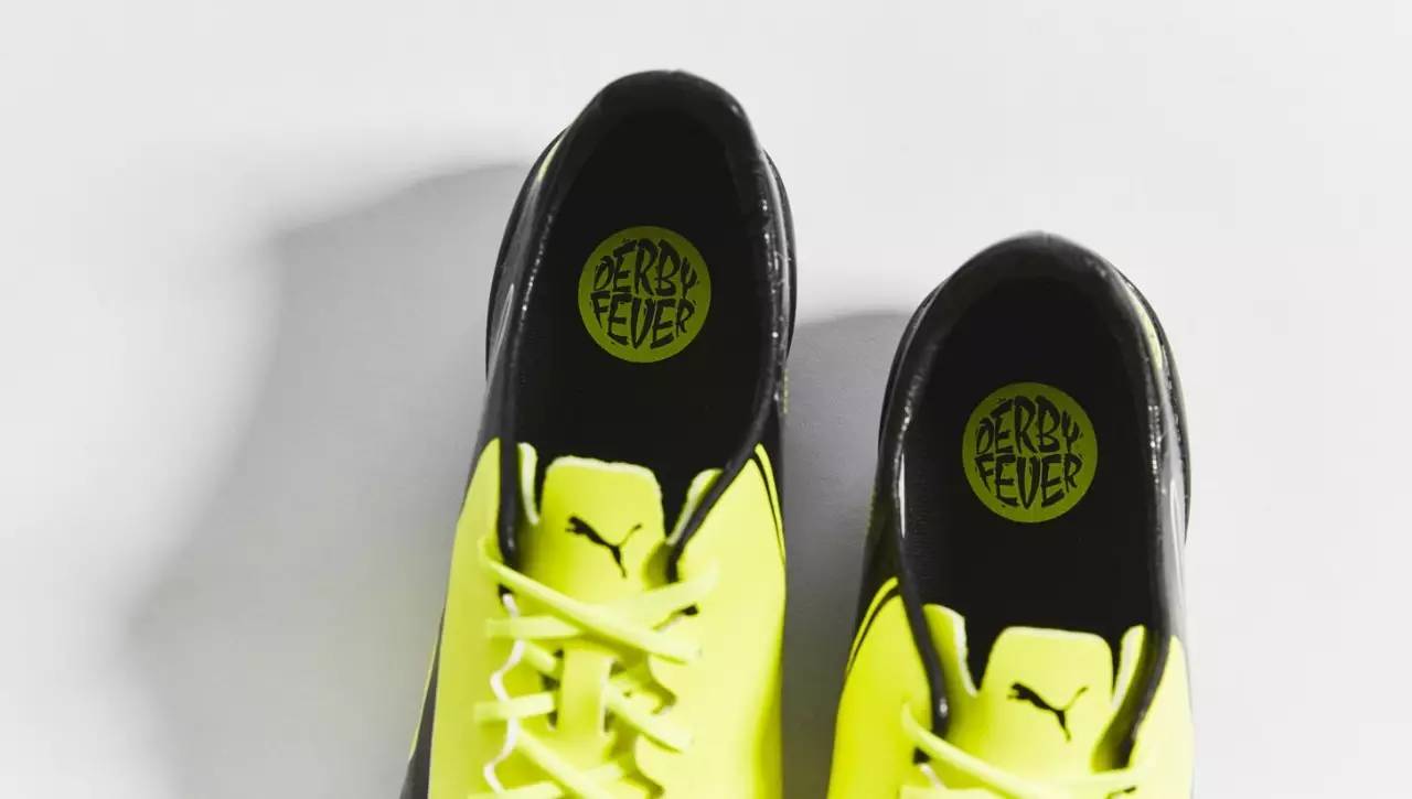 PUMA再推德比热系列罗伊斯专属evoSPEED17.SL足球鞋