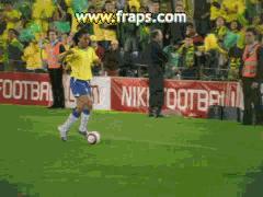 足球gif小罗,小罗足球假动作过人教学