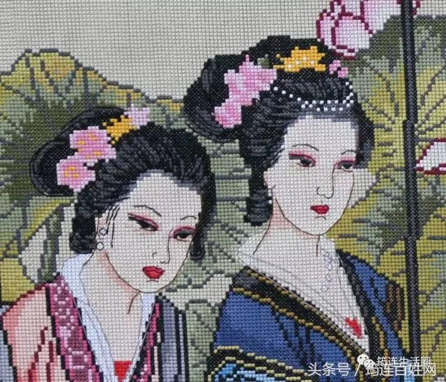 餐厅今年最火的十字绣,火锅店老板娘画画