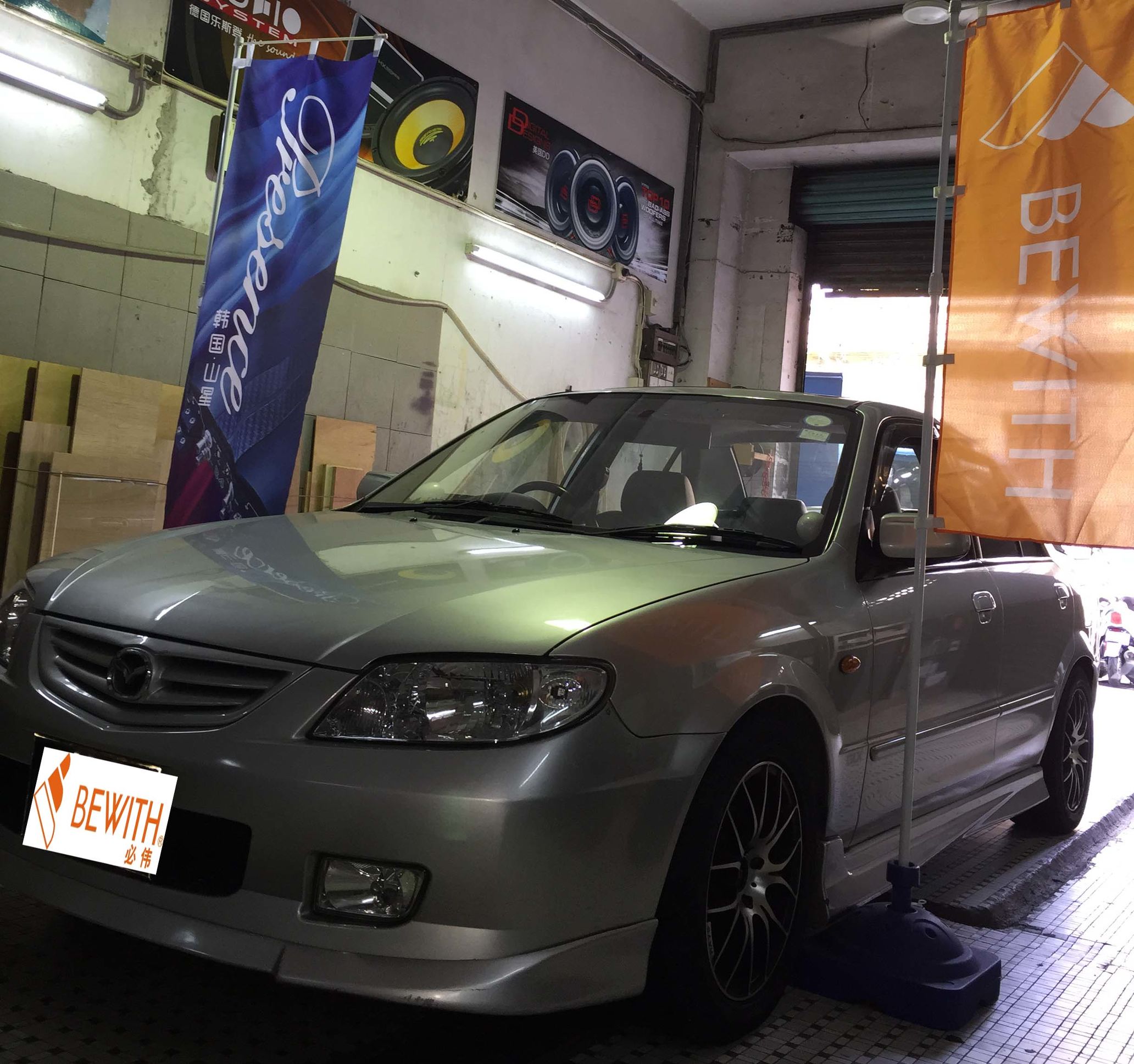 马自达323改装音响案例,马自达323音响改装长沙