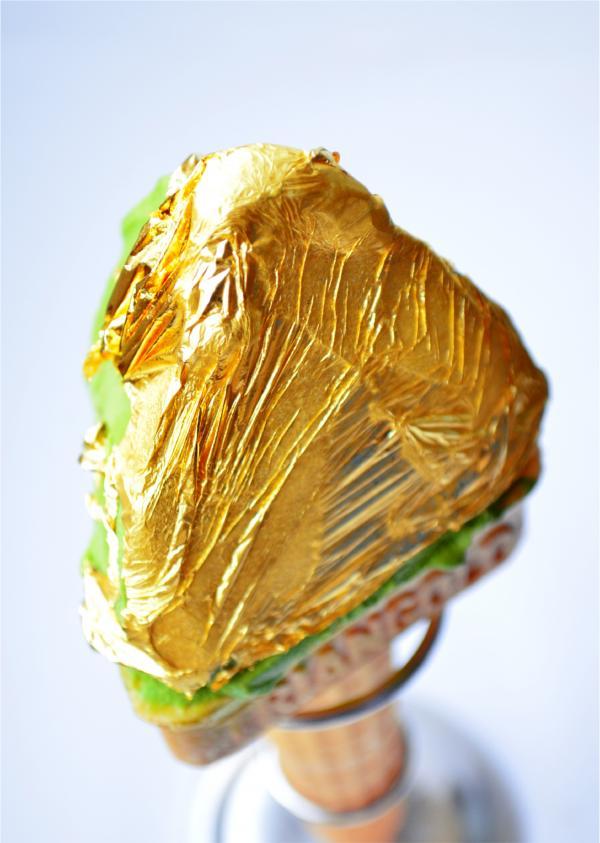 日本抹茶金箔冰激凌,体验当土豪