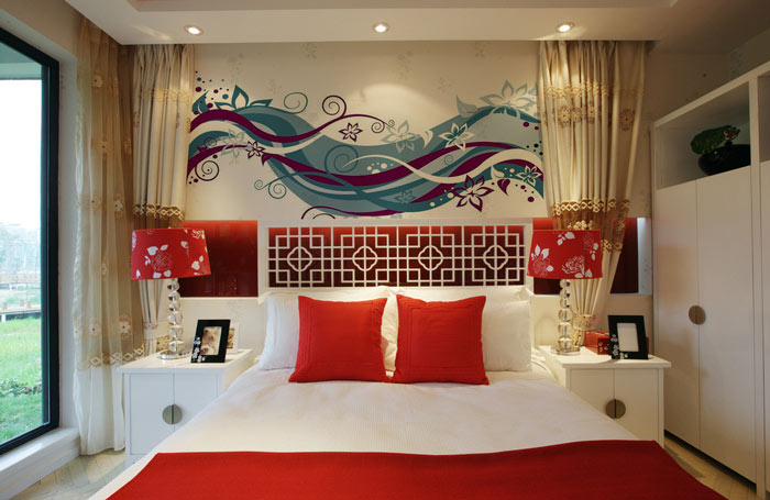 极简风格手绘墙,简单又漂亮的手绘墙