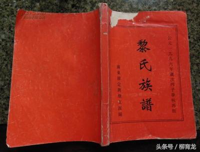 黎氏宗谱 (黎氏历史)