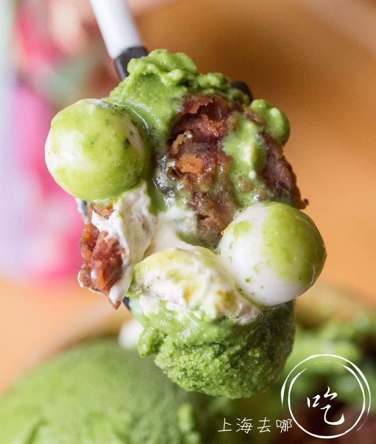 颜值*党**与抹茶控的终极绝杀！火爆ins的24k金箔冰淇淋终于来魔都啦！