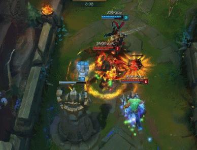 [动图集锦]五杀过后惨被针对JDG不敌苏宁，lwx大嘴融化女警