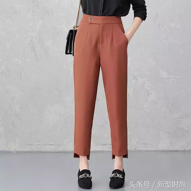 哈伦裤女裤新款宽松百搭粗腿,粗腿适合穿小脚裤还是哈伦裤