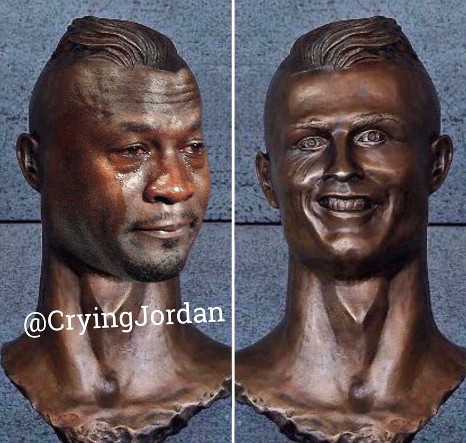 我们总结了为什么黑人问号、乔丹哭泣、C罗雕像表情会火？